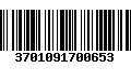 Código de Barras 3701091700653