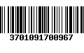 Código de Barras 3701091700967