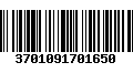 Código de Barras 3701091701650