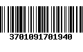 Código de Barras 3701091701940