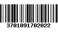 Código de Barras 3701091702022