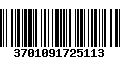 Código de Barras 3701091725113