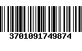 Código de Barras 3701091749874