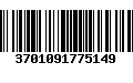 Código de Barras 3701091775149