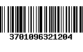 Código de Barras 3701096321204