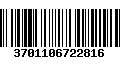 Código de Barras 3701106722816