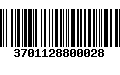 Código de Barras 3701128800028