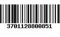 Código de Barras 3701128800851