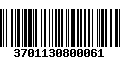 Código de Barras 3701130800061