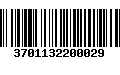 Código de Barras 3701132200029