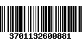 Código de Barras 3701132600881