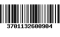 Código de Barras 3701132600904