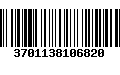 Código de Barras 3701138106820