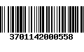 Código de Barras 3701142000558