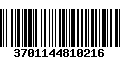 Código de Barras 3701144810216