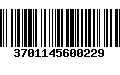 Código de Barras 3701145600229