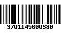 Código de Barras 3701145600380