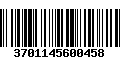 Código de Barras 3701145600458