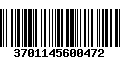 Código de Barras 3701145600472