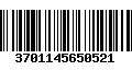 Código de Barras 3701145650521