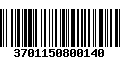 Código de Barras 3701150800140