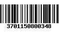 Código de Barras 3701150800348