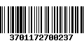 Código de Barras 3701172700237