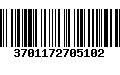 Código de Barras 3701172705102