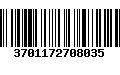 Código de Barras 3701172708035