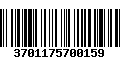 Código de Barras 3701175700159