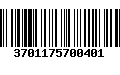 Código de Barras 3701175700401