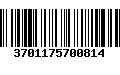 Código de Barras 3701175700814