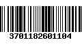 Código de Barras 3701182601104