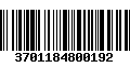 Código de Barras 3701184800192