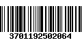 Código de Barras 3701192502064