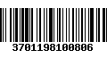 Código de Barras 3701198100806