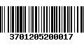 Código de Barras 3701205200017