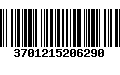 Código de Barras 3701215206290