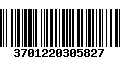 Código de Barras 3701220305827