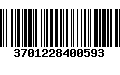 Código de Barras 3701228400593