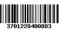 Código de Barras 3701228400883