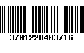 Código de Barras 3701228403716