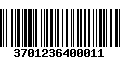 Código de Barras 3701236400011