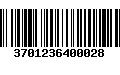 Código de Barras 3701236400028