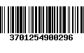 Código de Barras 3701254900296