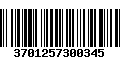 Código de Barras 3701257300345