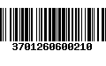 Código de Barras 3701260600210