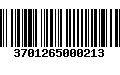 Código de Barras 3701265000213