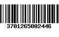 Código de Barras 3701265002446