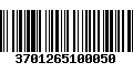 Código de Barras 3701265100050